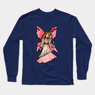 Pink fairy Rose Long Sleeve T-Shirt
